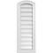 Ekena Millwork Arch Top Surface Mount PVC Gable Vent: Functional, w/ 2"W x 2"P Brickmould Sill Frame, 12"W x 34"H GVPAR12X3403SF - alternate 1